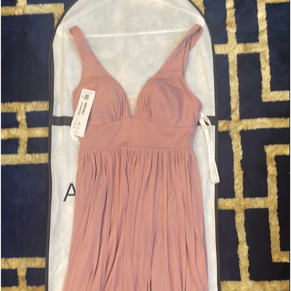 Azazie Dusty Rose Dress - Belize - Size A4